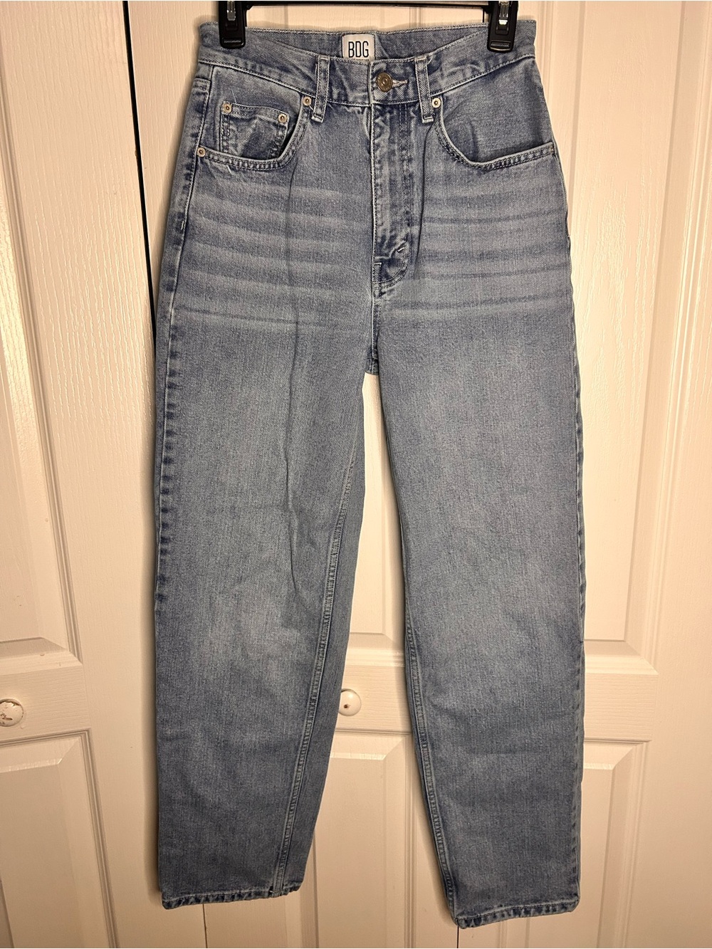 BDG Urban‎ Outfitters Size 27 Light Blue High-Rise Baggy Straight Mom Jeans